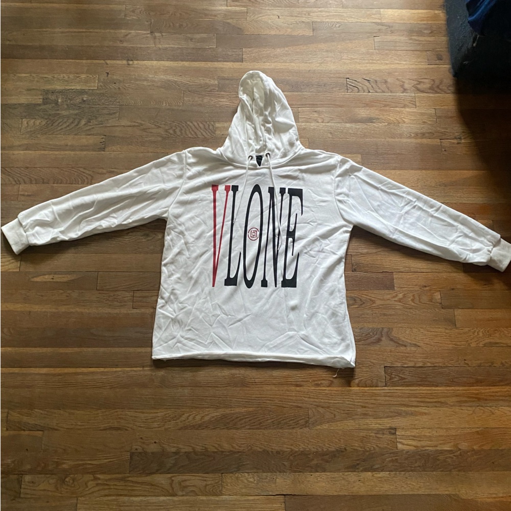 VLONE Dragon Hoodie White Black & Red Pullover size XL